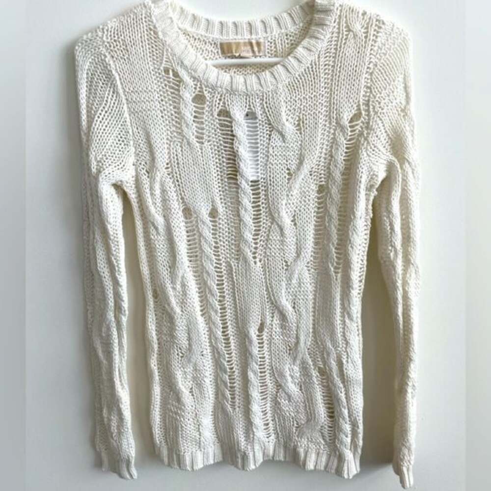 NWT Michael Kors Cream Sweater XXS